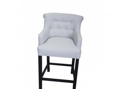 Graue Barhocker 2-er Set Barstühle Bar Chesterfield Stühle Designer Garnitur